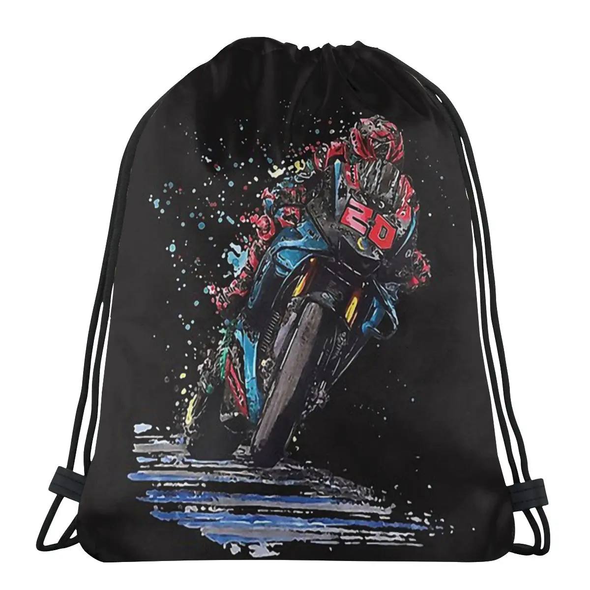 

Fabio Quartararo DIABLO Action Role-playing Hack and Slash Game Portable Sports Drawstring Bags Riding Clothes Storage Backpacks