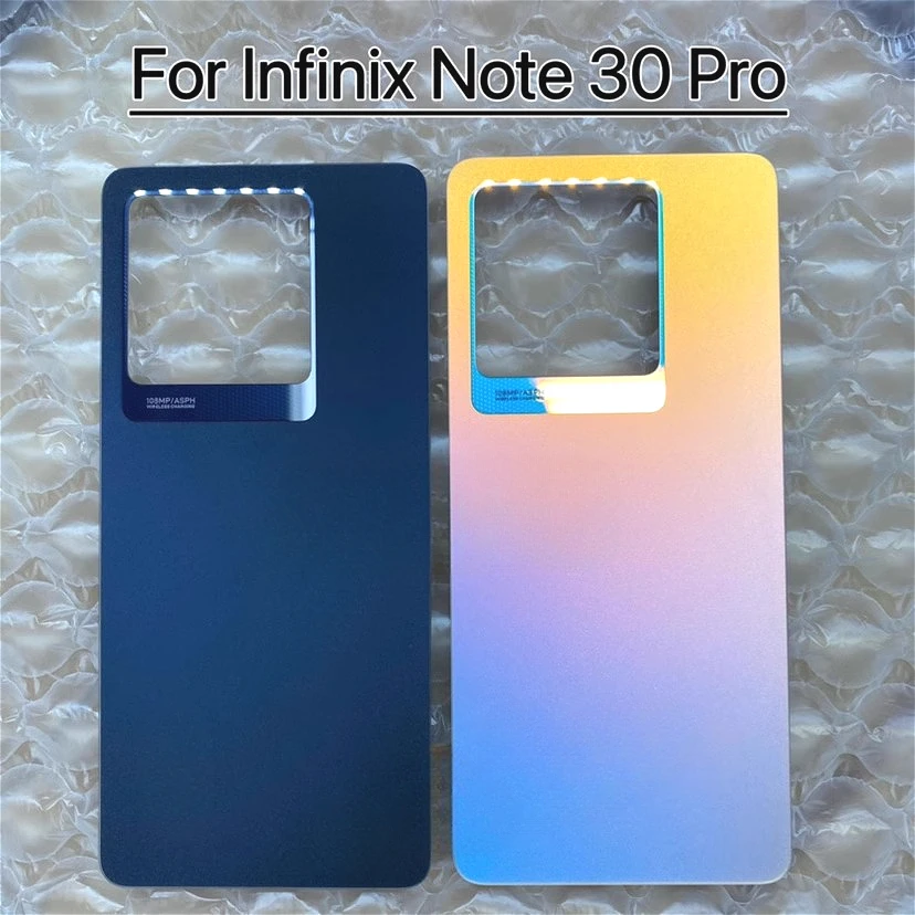 Для Infinix Note 30 Pro X678B Задняя крышка аккумулятора Стеклянный корпус Замена корпуса