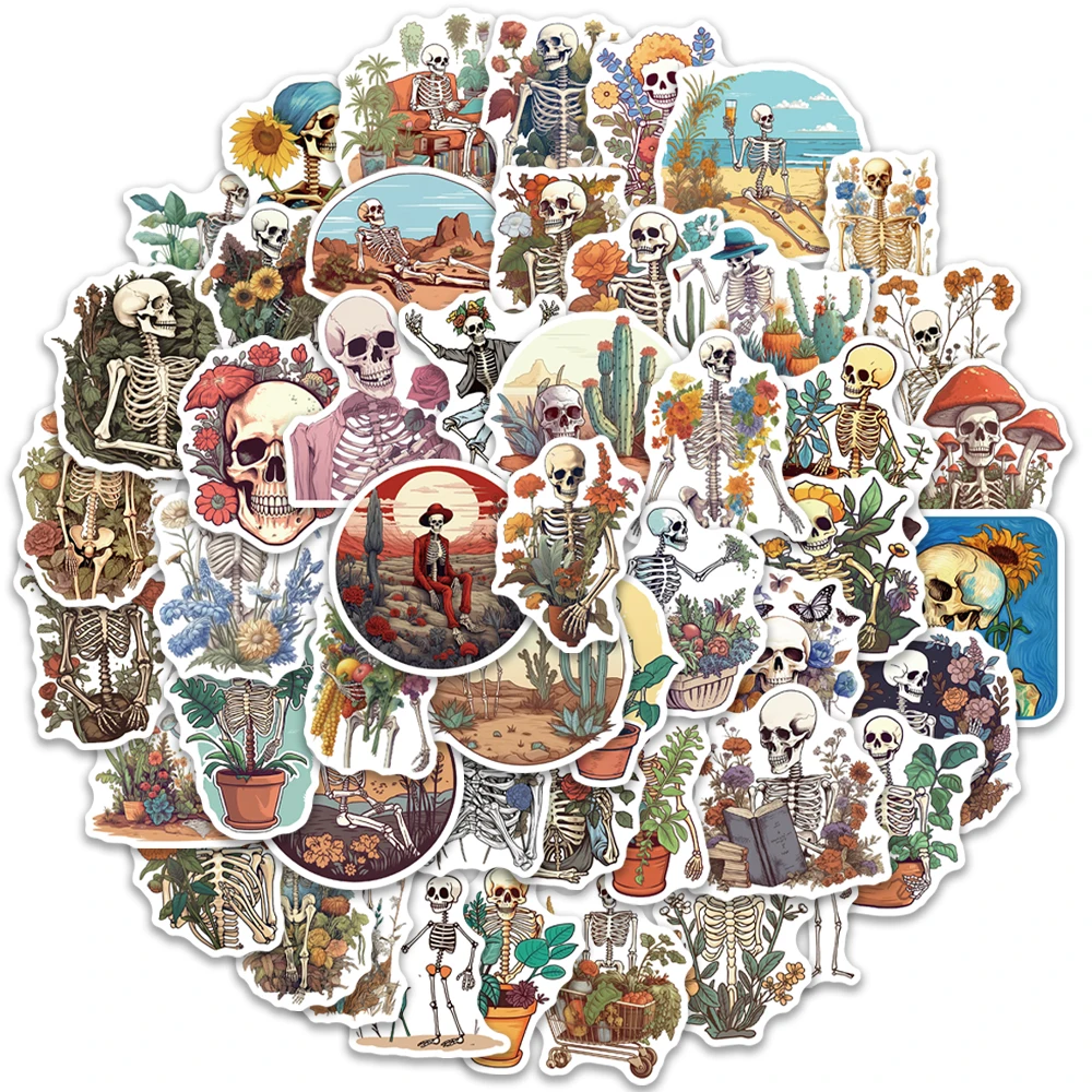 50 Шт. Водонепроницаемые Канцелярские Наклейки С Ботанической Фруктовой