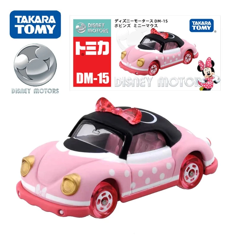 

Takara Tomy Tomica Pixar Disney Motors DM-15 Minnie Mouse Car DieCast Miniature Beettle Model Kit Funny Anime Figure Baby Toys