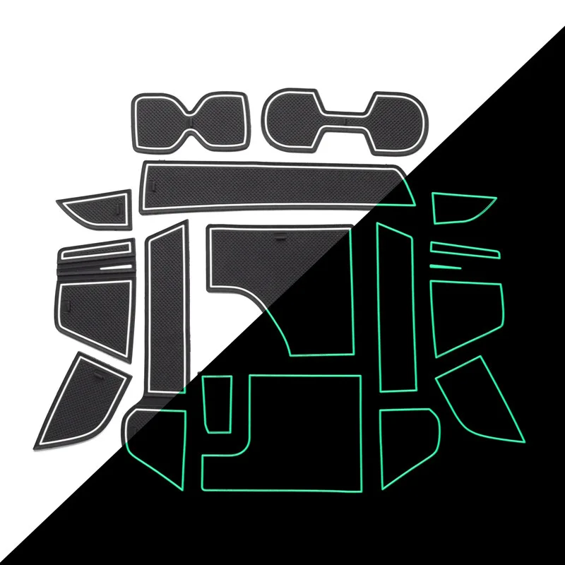 

Anti-Slip Car Gate Slot Mat For Nissan Sentra Sylphy B18 2020 Non-Slip Door Groove Pad Rubber Coaster Auto Interior Accessories