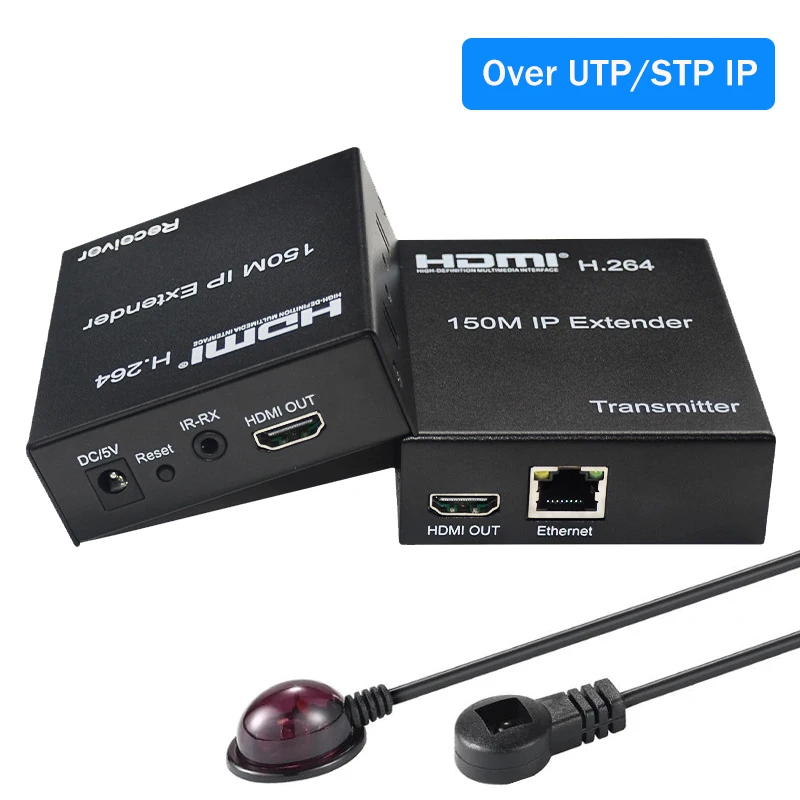 

150 м HDMI IP-удлинитель через сеть Ethernet RJ45 Cat5e Cat 6 7 кабель с переключателем 1 передатчик на Multi приемник для PS4 ноутбука тв