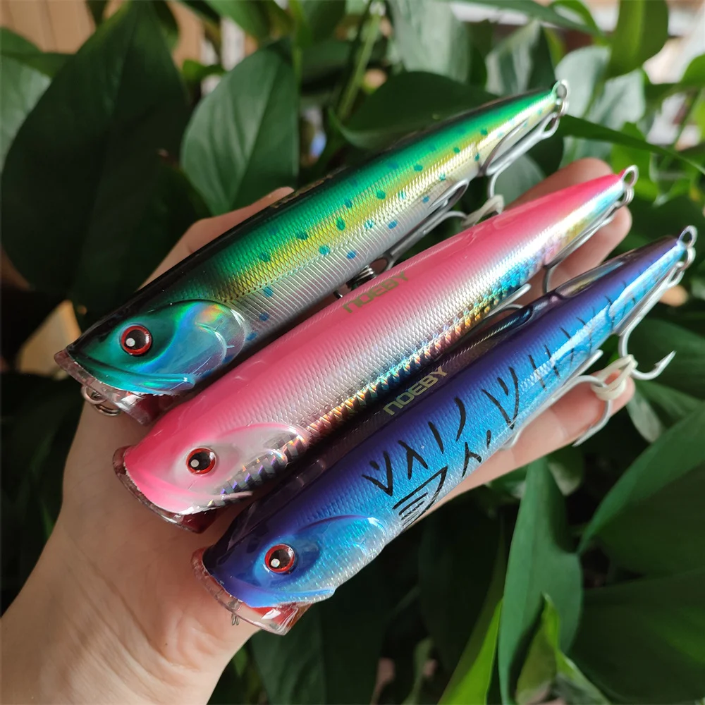 

Noeby 140mm 40g NBL9069 Popper Fishing Hard Lure Topwater Floating Artificial Baits for Fishing Sea Bass