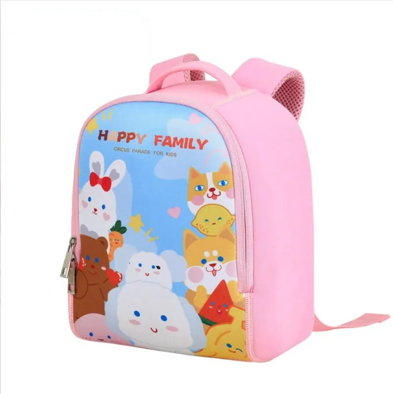 Fashion Children School Bags 3D Cartoon Print Kids Backpack Kindergarten Boys and Girls School Bags Mini Backpack Book Bag