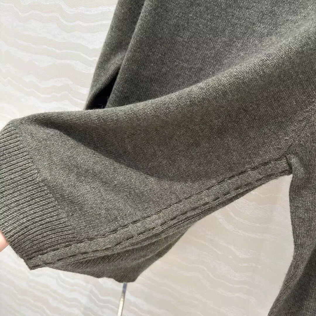 Женский кашемировый пуловер-водолазка повседневный трикотажный свитер с