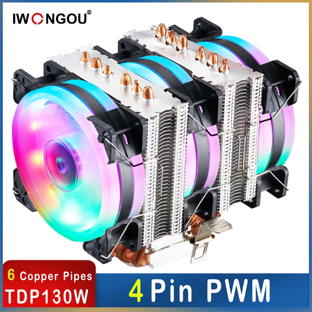 IWONGOU кулер для процессора Lga 1200 160 Вт эффективный охлаждающий воздушный X99 Intel LGA 1700