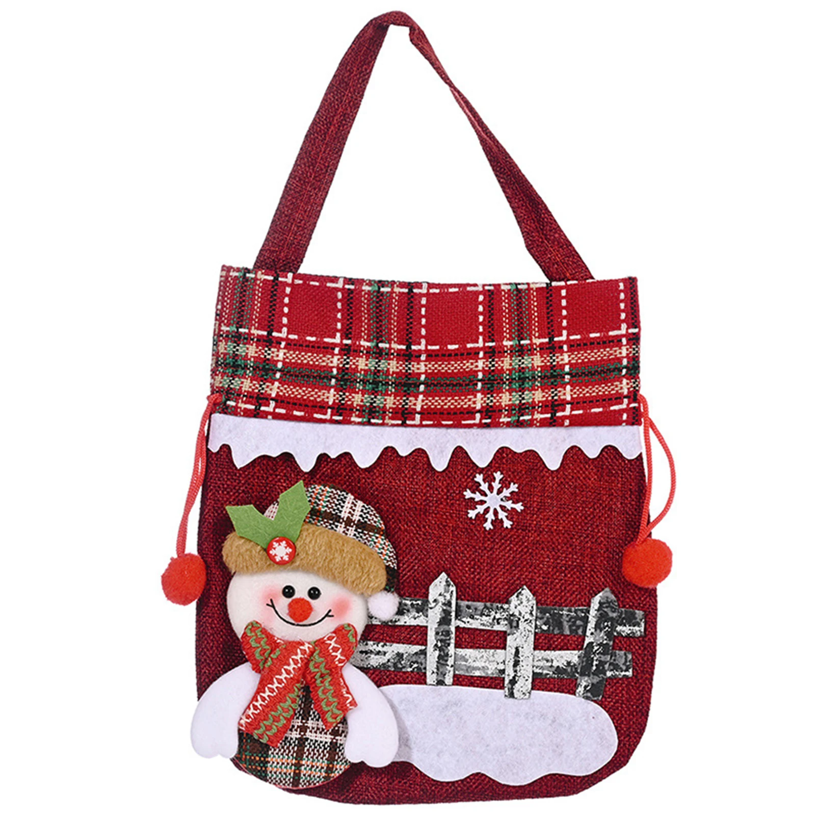 Christmas Handbag for Holding Candy Soft Durable Holiday Bag