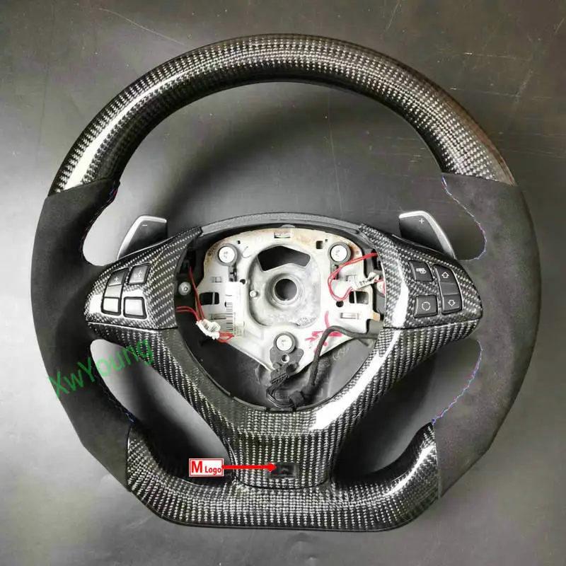 Для BMW X5 X6 E70 E71 E72 индивидуальный руль из 100% натурального углеродного волокна с