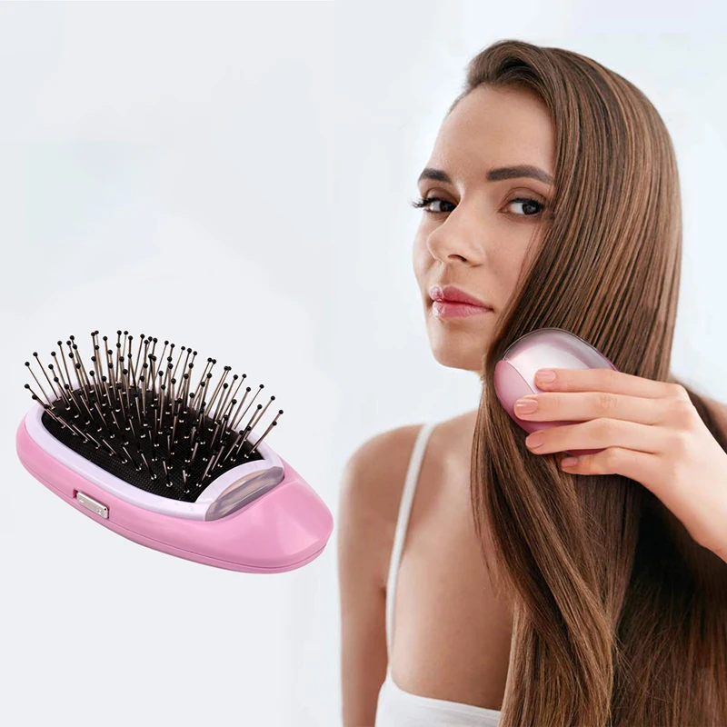 

1pcs Portable Electric Hairbrush Ionic Hairbrush Negative Ions Hair Comb Brush Hair Modeling Styling Hairbrush Beauty Health