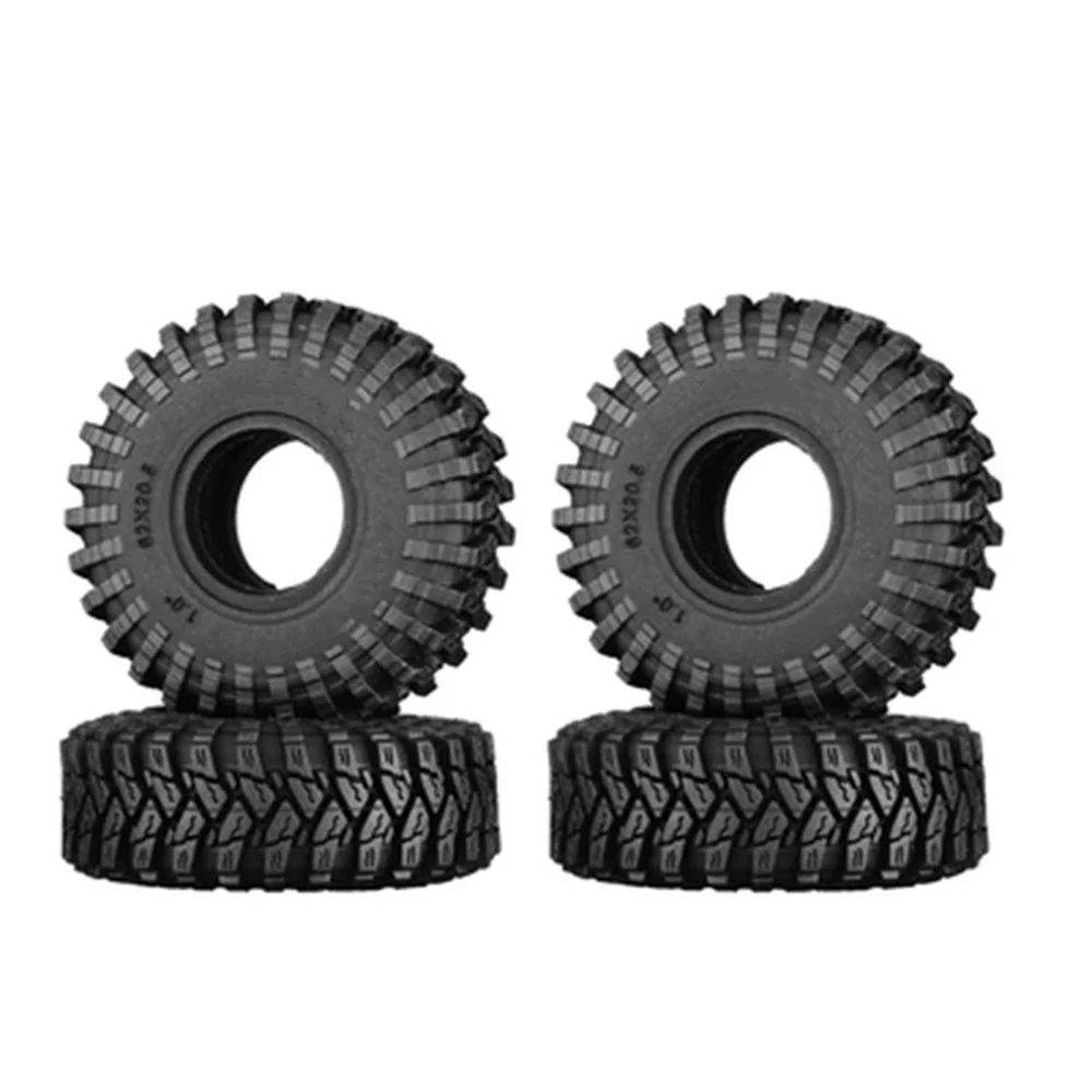 

Sticky Tire Climber 1 Inch High Sticky Tire Skin 4pcs M/T Rainforest Tire 1119 62*20.5 for SCX24 FMS RC Car Upgrade Accessories