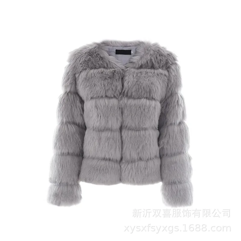 2023 Fur New Fashion Fur Coat Women's Korean Warm Fit Fur Coat