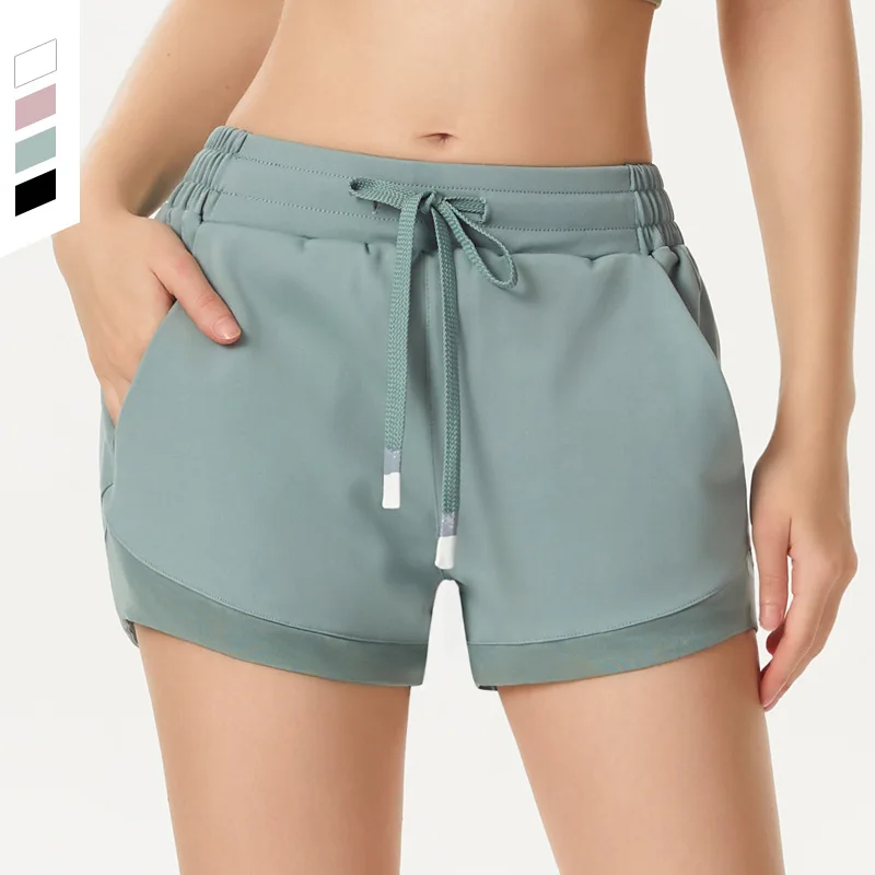 

Summer Women High Waist Sports Shorts Quick Dry Gym Loose Sport Short Breathable Yoga Shorts Athletic New 2021 Fashion