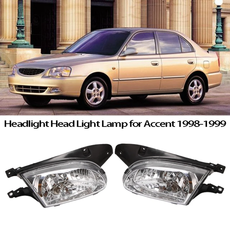 

Car Front Headlight Head Light Fog Lamp for Hyundai Accent 1998 1999