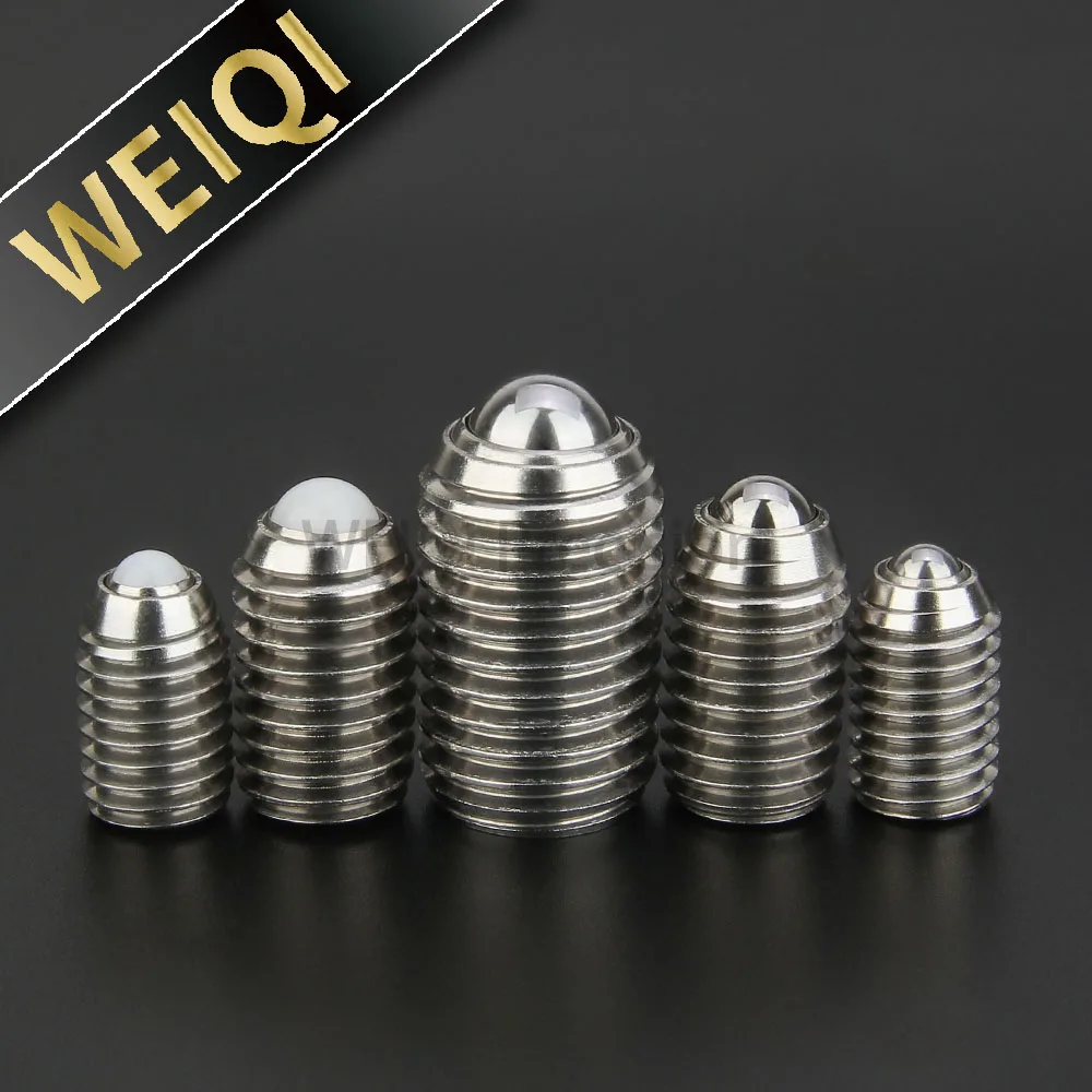 

Factory M6/M8/M10/M12/M16 Spring Loaded Hexagon Screw Stainless Steel/POM Thread Ball Rollers Hex Socket SUS440C Ball Plungers