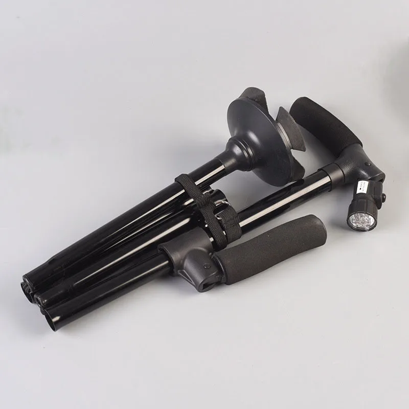 Складной телескопический складной тростник со светодиодной подсветкой и