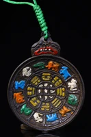 china elaboration old tibet bronze hand made chiseling buddha brand metal crafts home decorate23