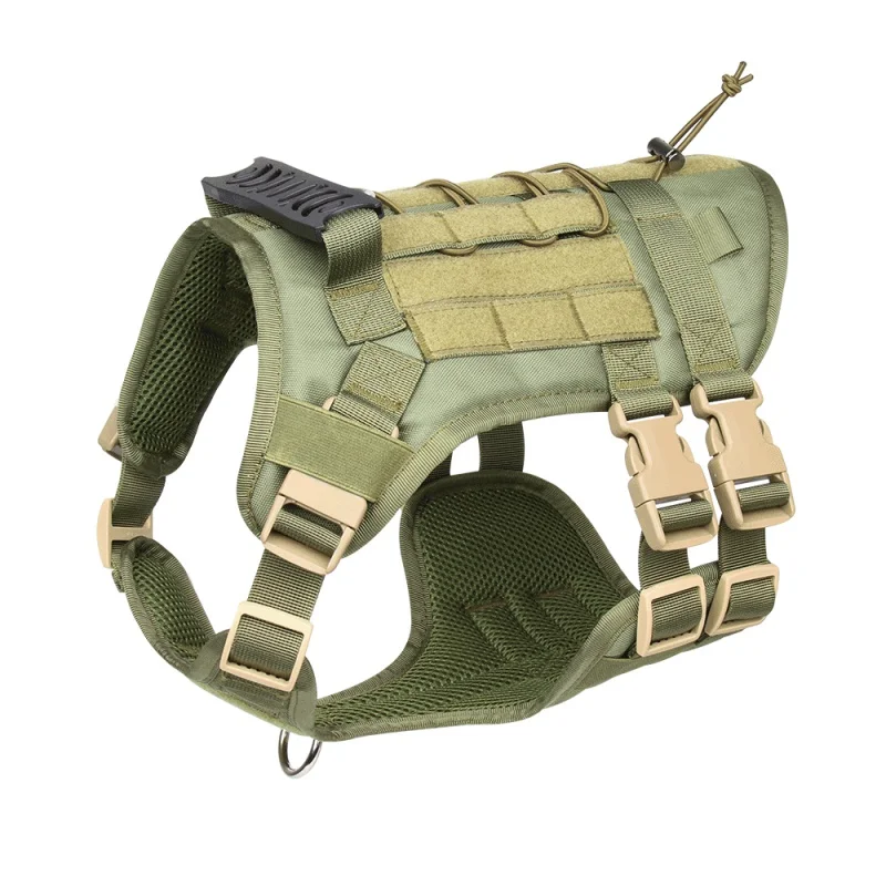 

Hot Sale Tactical Chest Back Vest Collar Oxford Cloth Big Dog Chest Strap Vest Pet Harness Chest Strap