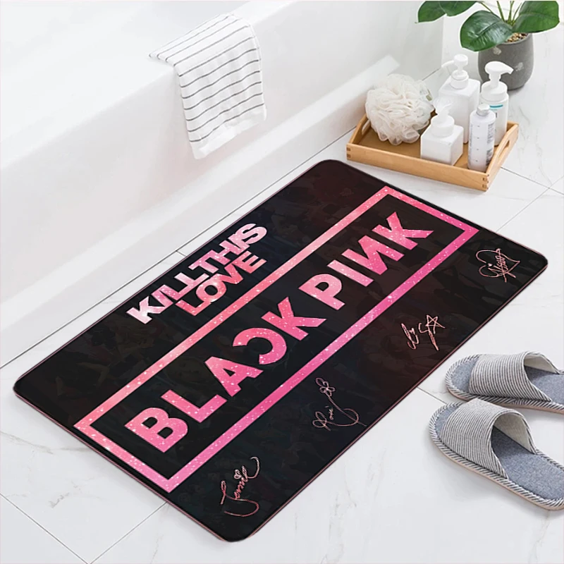 

Foot Mat Kpop-blackpink Carpets Home Prayer Rug Room Mats Custom Entrance Doormat Rugs Kitchen Carpet Bath Bathroom Door Floor
