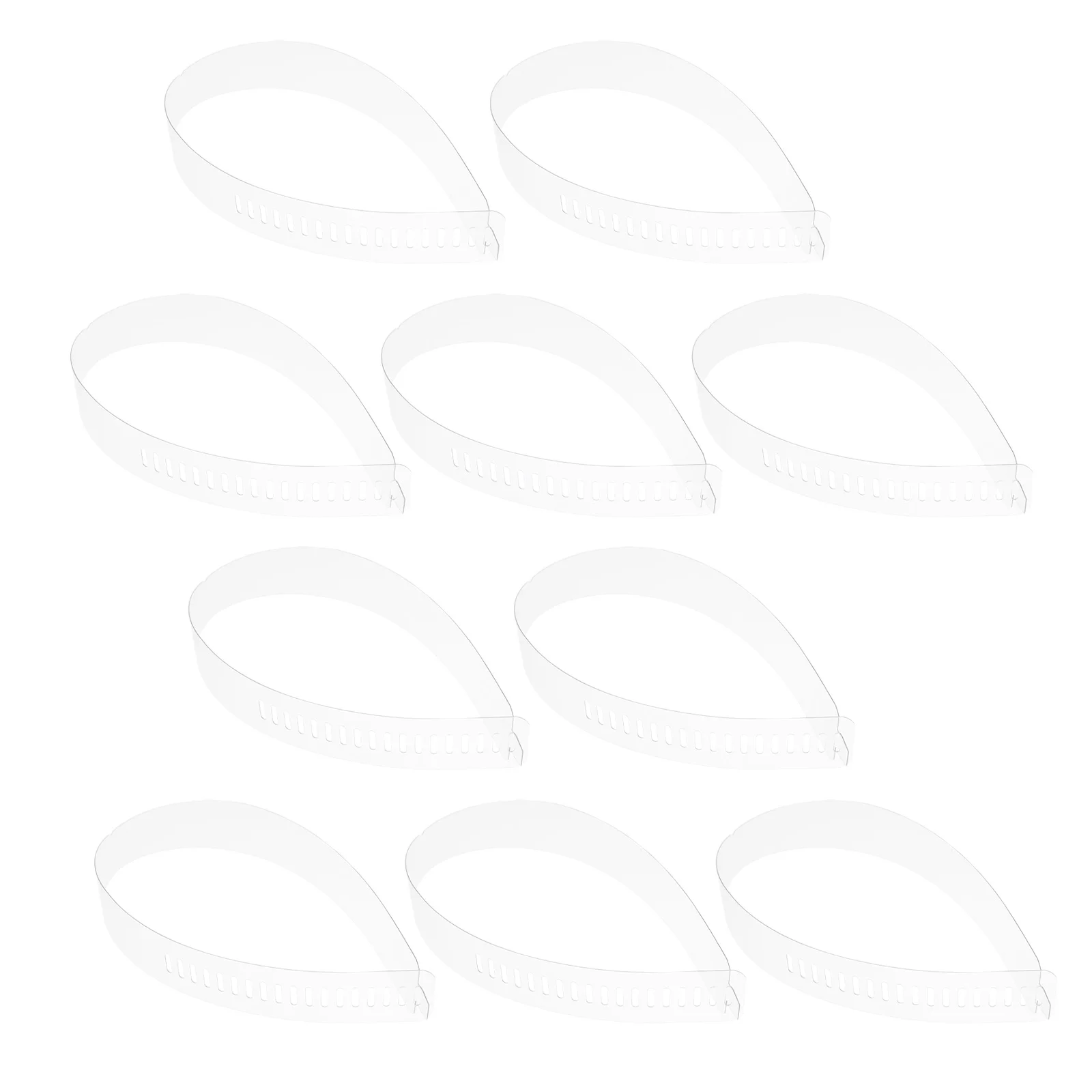 

100 Pcs Shirt Collar Sheer Practical Strips Blouse Adjustable Fixing Plastic Premium Tools Travel