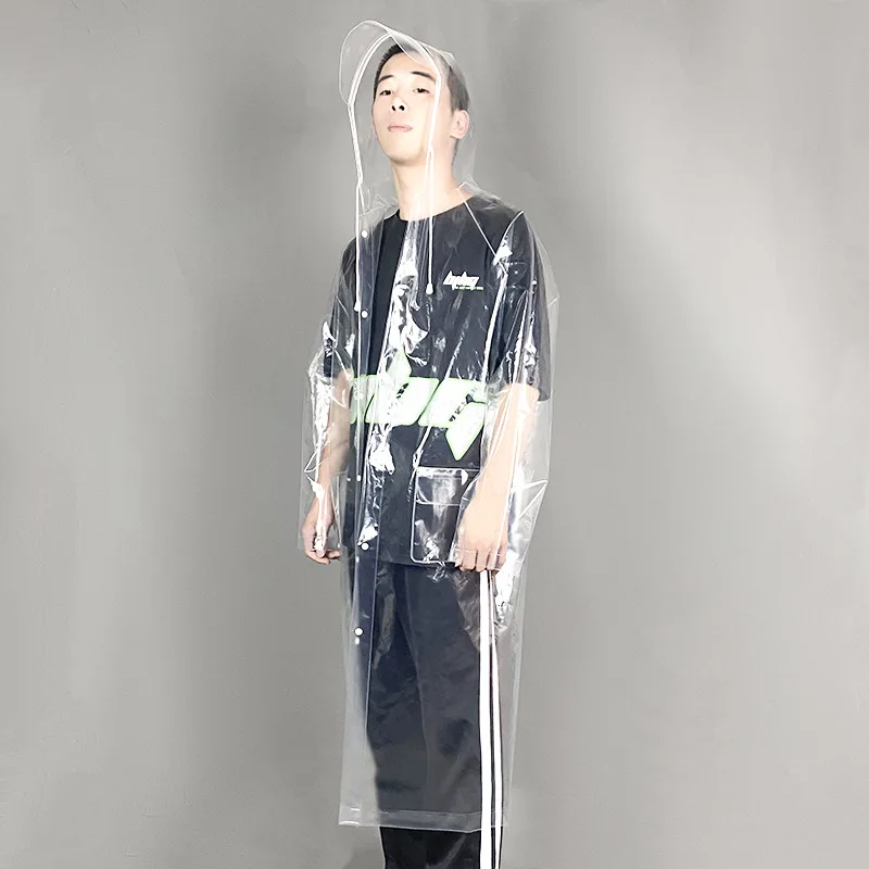 

Motorcyclist Long Rain Clothes Biker Disposable Transparent Wind Coat Raincoat Waterproof Household Merchandises Capas De Chuvas