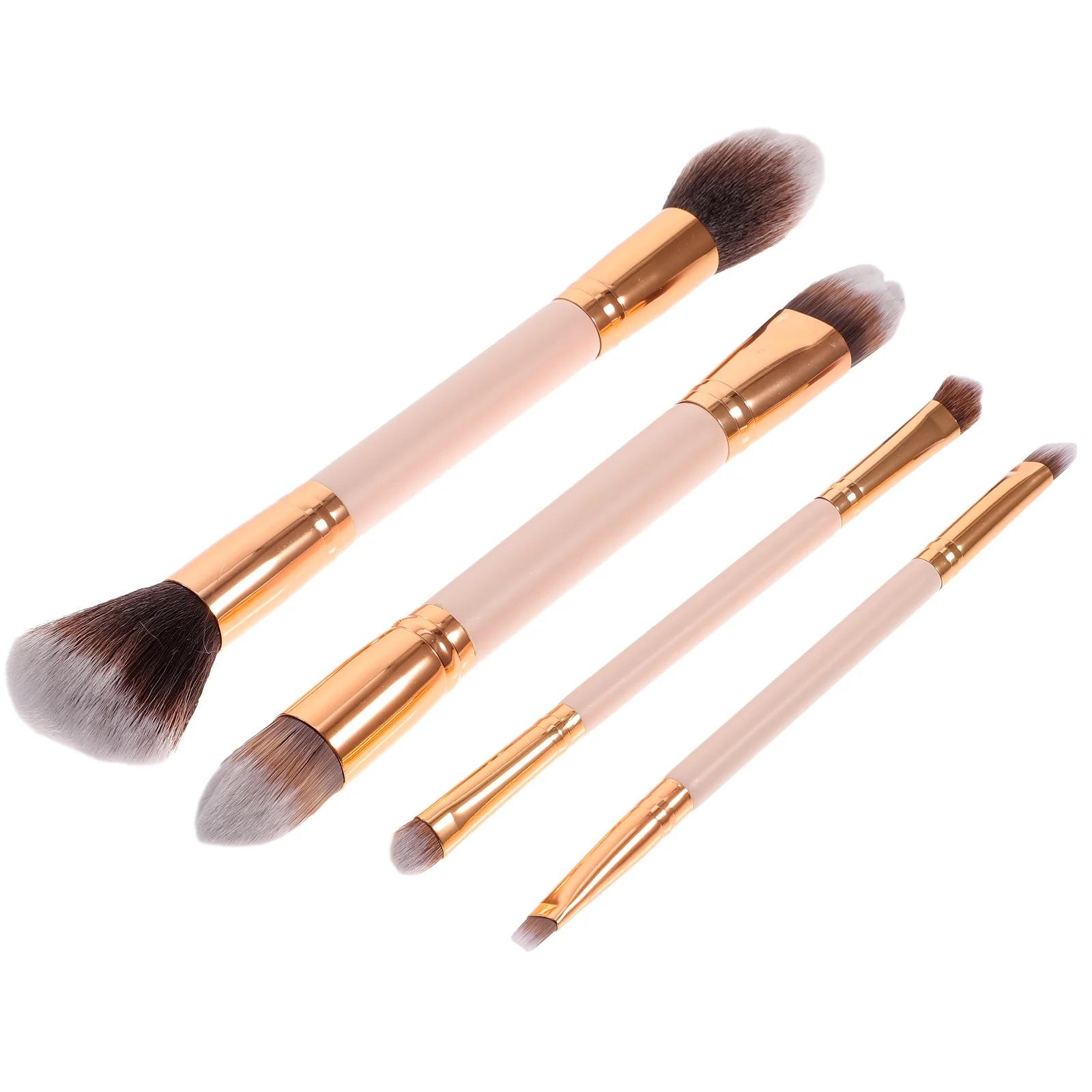 

4 Pcs Makeup Set Women Makeup Brushes Set Foundation Brush Double Ended Makeup Brushes Bamboo Eye Makeup Brushes Miss