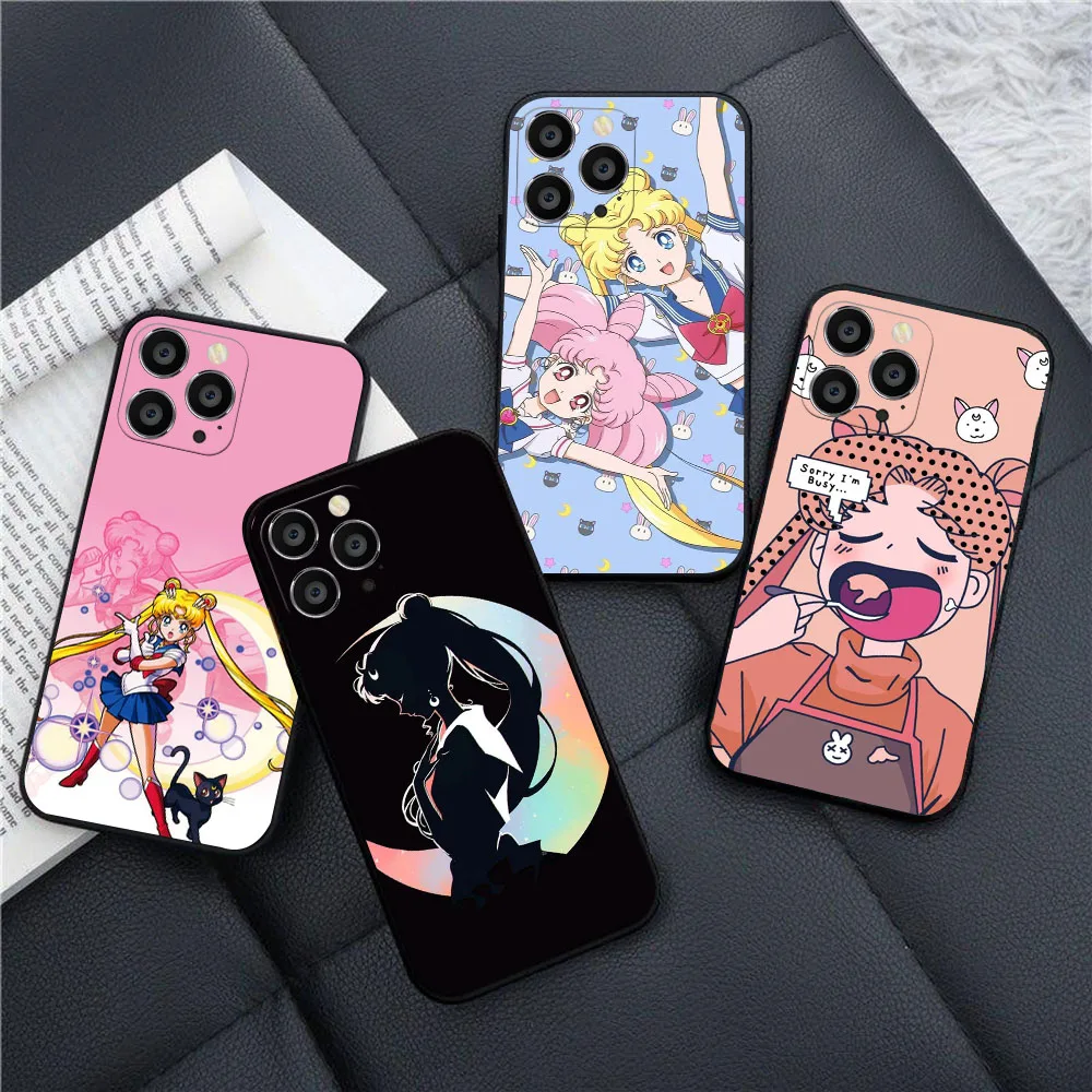 Женский чехол AU-54 S-Сейлор Мун для Xiaomi Mi 9 9T 11 11T Redmi 6 6A 7 7A 12 12C S2 A3X Poco F2 Pro