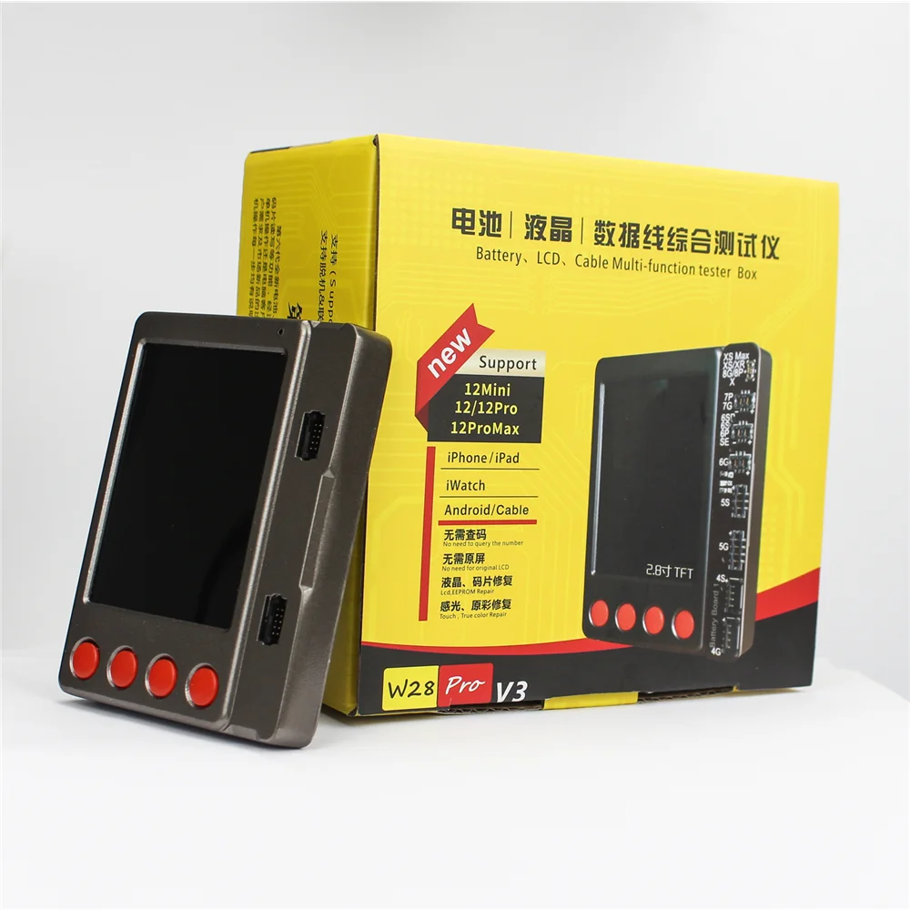 W28 Pro LCD Battery Board Photosensitive Screen Cable Tester Flex cable For IPhone 11 11pro max 12 Max 12Mini | Инструменты