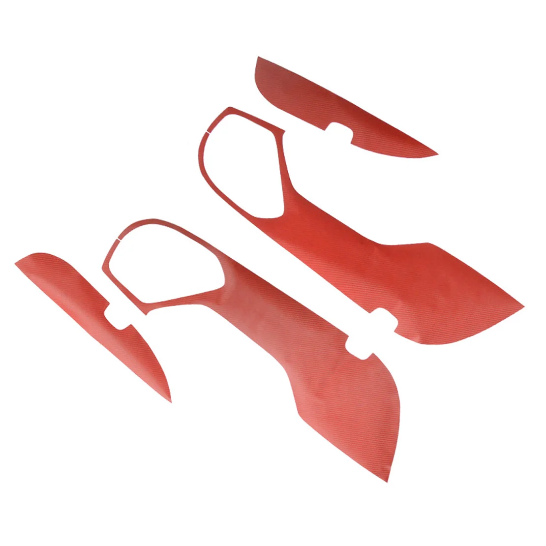 

4Pcs/Set Anti-Kick Inner Door Panel Covers Trims Stickers Fit for Honda Accord 2018 2019 2020 2021 Carbon Fiber Red Grain Vinyl