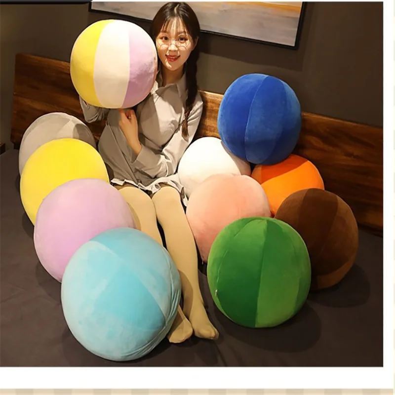 

INS Hot Plush Ball Pillow Nordic Style Soft Stuffed Plush Toy Room Decoration Doll Sofa Pillow Baby Kids Friend Birthday Gift