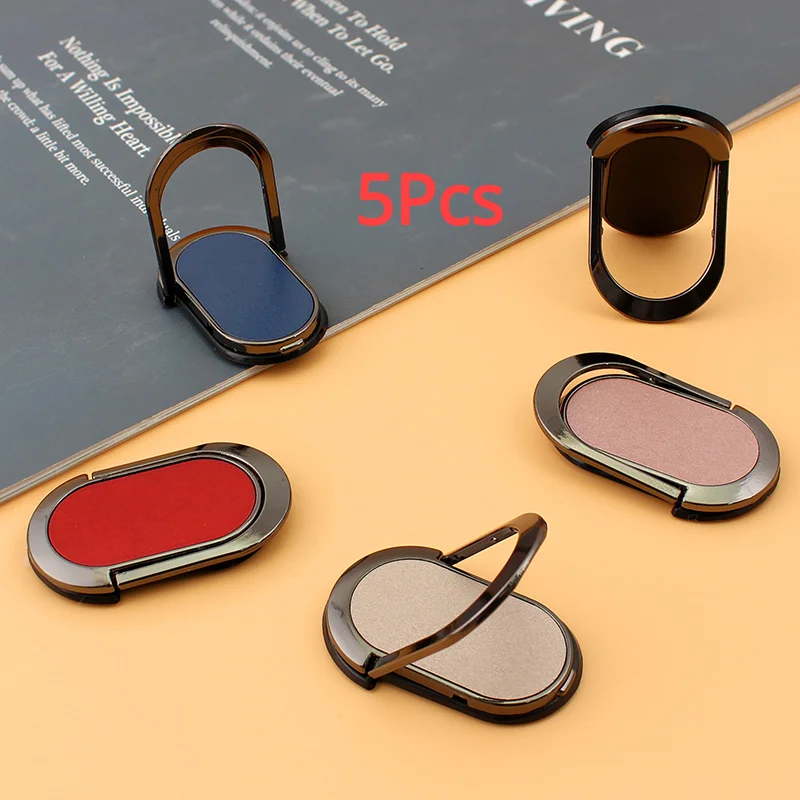 

5Pcs Half Ellipse Finger Ring Holder for IPhone X Tablet Universal 360 Rotation Mobile Phone Holder Stand for Xiaomi Samsung