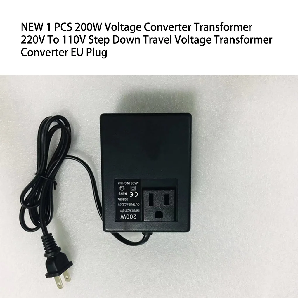 

US Plug 200W DC-DC Voltage Converter Module Volt Stepped-down Transmitter Adapter Power Supply Accessory Industrial