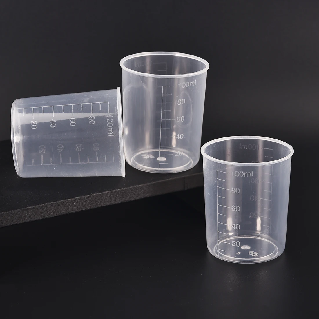 

100 мл градуированный мерный стакан из эпоксидной смолы силиконовый инструмент «сделай сам» контейнер пластиковая прозрачная чашка для сме...