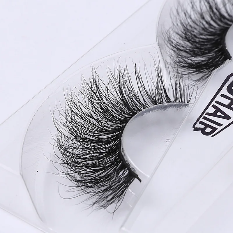 1 Pair Handmade 3D Real Mink Hair Beauty Thick Long False Mink Eyelashes Fake Eye Lashes Sexy Eyelash Extension Natural Curling