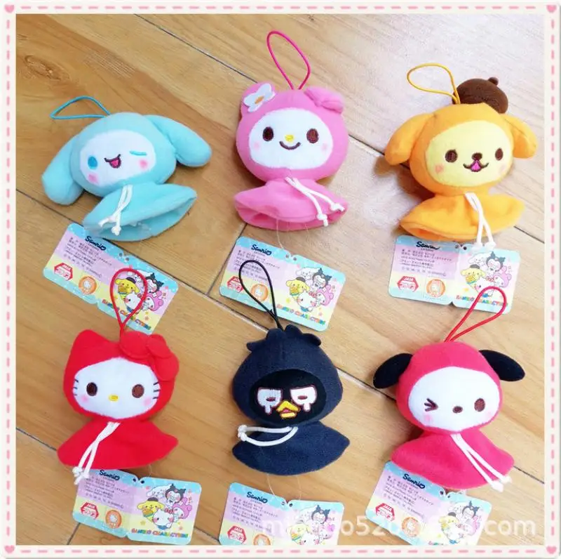 

Милые Плюшевые аксессуары Sanrio Hello Kittys Mymelody Kuromi Cinnamoroll Xo милые красивые подвесные сумки очаровательные солнечные куклы подарок для девочки