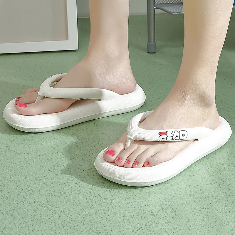 

Women Outdoor Summer Flip Flops Sandals Ladies Slippers Couples Thick Bottom Non-slip Sole Beach Casual Home Slipper