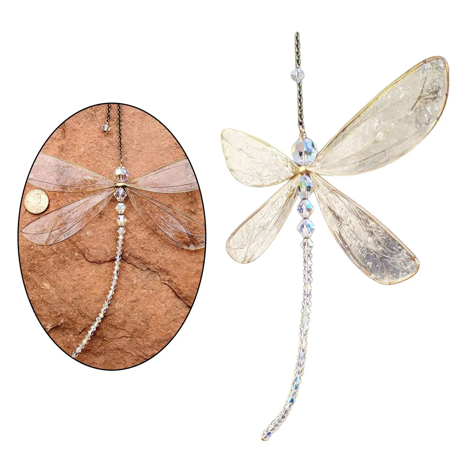 

Crystal Dragonfly Windows Hanging Ornament Day Birthday Present