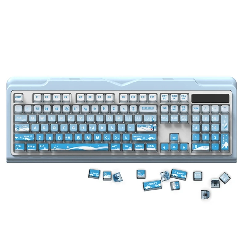 Колпачки для клавиш с подсветкой Snow Pattern 116 полупрозрачные колпачки ASA