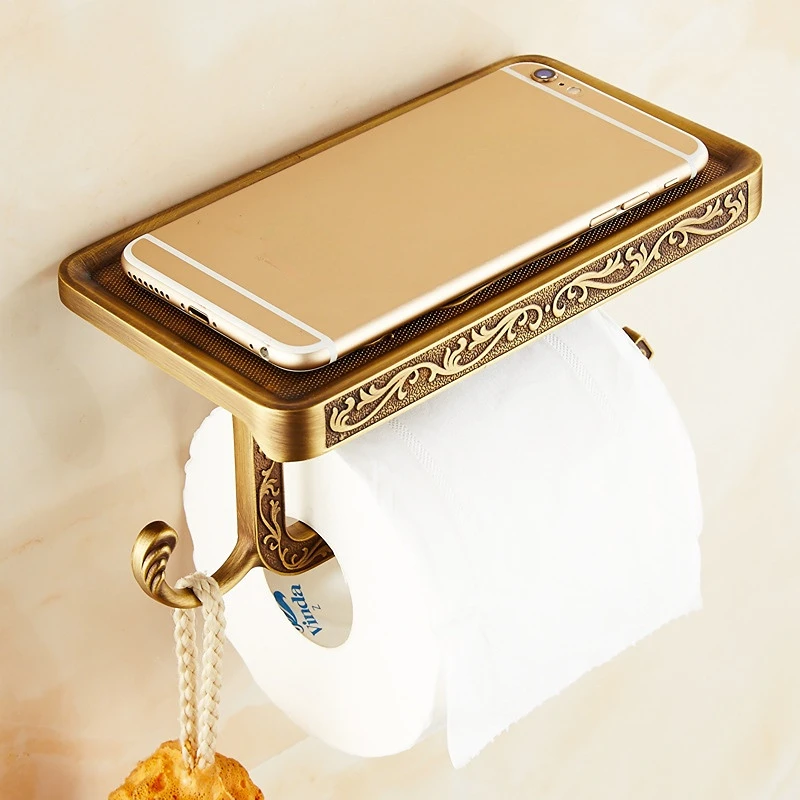 Paper Towel Holder Antique Brass Bathroom Toilet Tssue Paper