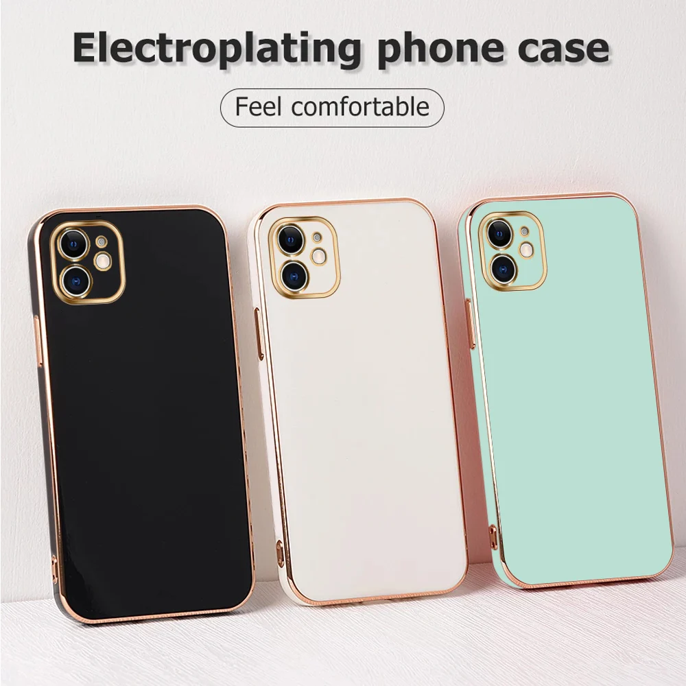 

Luxury Plating For Infinix Case Cover Smart 4C 5 Pro 6 HD Plus Zero 5G Ultra X Neo Hot 8 Lite