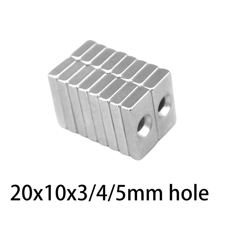 

5PCS 20x10x4-4 Powerful Neodymium Magnet N52 Super Strong Magnets for the Refrigerator Magnetti Aimant Rare Earth Magnet Fridge