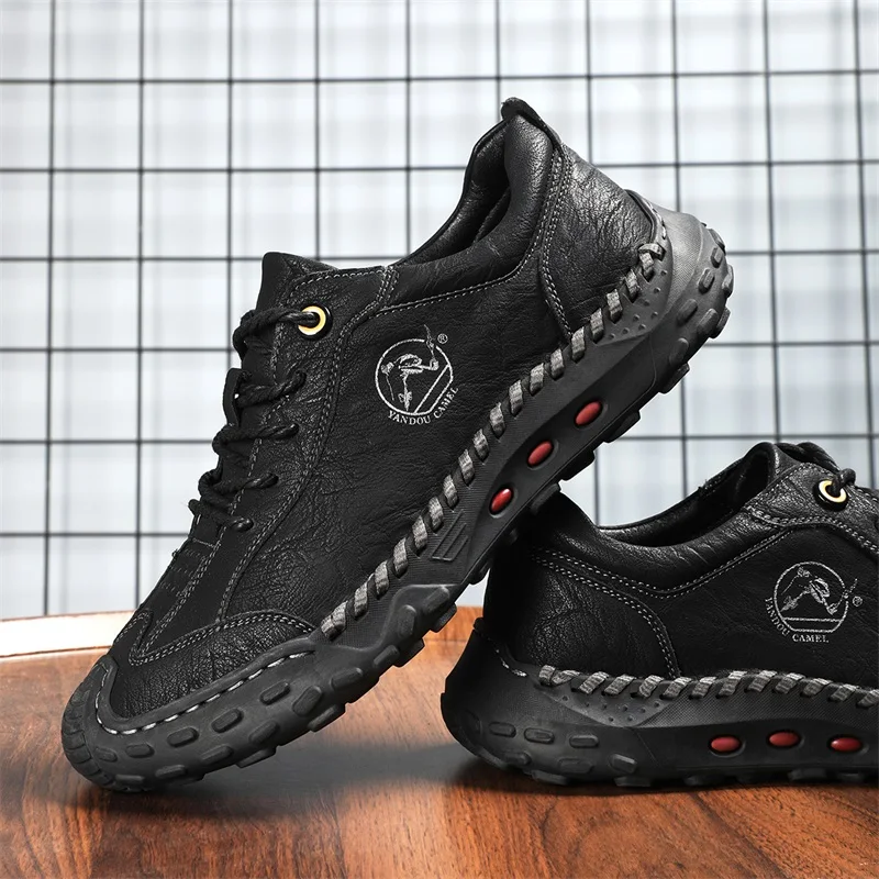 Классические брендовые туфли-оксфорды на износостойкой подошве мужская офисная