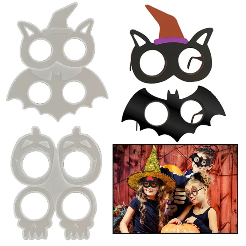 

Halloween Funny Glasses Party Cosplays Glasses Epoxy Resin Mold Decorations Handmade Children'S Adult Party Photography Props