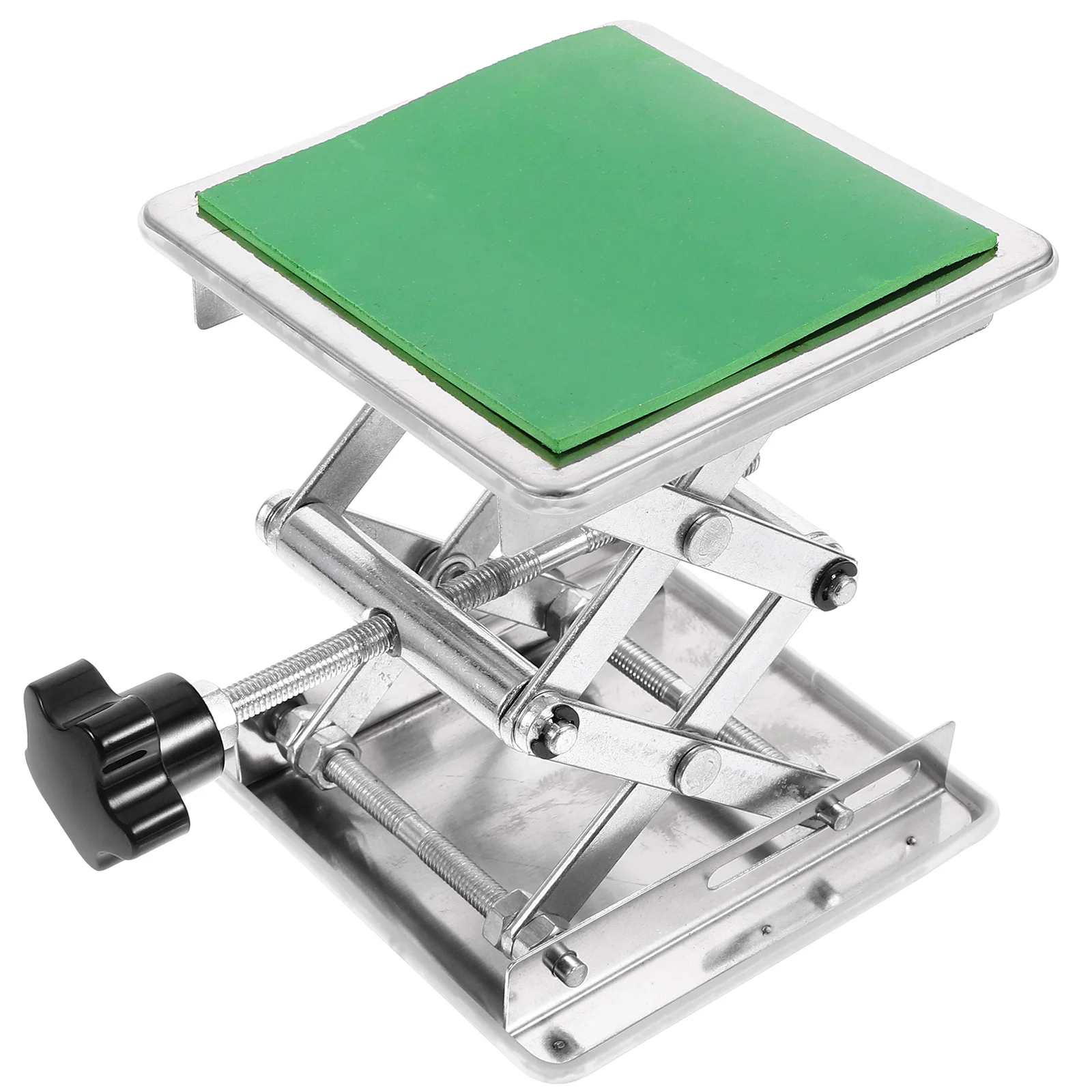 

Stainless Steel Laboratory Jack Equipment Lifting Platform Manual Control Labs Lift Stand