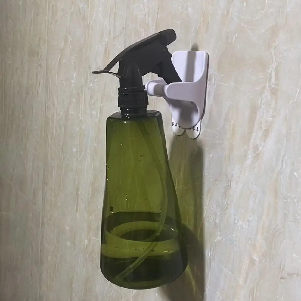 Cabinet Spray Bottle Holder Adhesive Wall Storage Holder Hooks Strong Hold Organizer Hooks Cleaning Brush Holder For Patio
