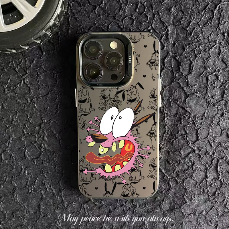 Чехол для телефона CARTOON COURAGEOUS Cowardlys Dog Oppo A3x A60 A79 A98 A78 A58 A38 A18 A57 A76 A36 A94 A74 A55 4G 5G Matte Back