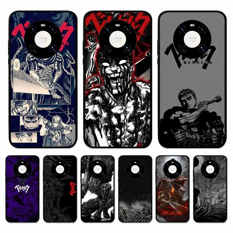

Berserk Guts Anime Phone Case for Huawei Mate 20 10 9 40 30 lite pro X Nova 2 3i 7se
