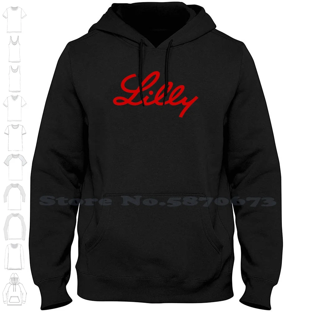 

Lilly Logo Unisex Clothing 2023 Sweatshirt Printed Brand Logo Graphic Hoodie