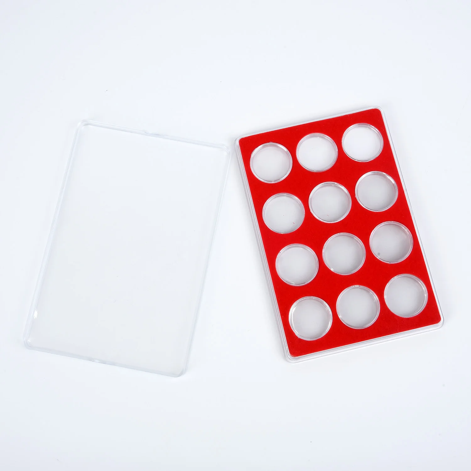 Защитный чехол для сбора монет квадратный держатель коробки лоток дисплея