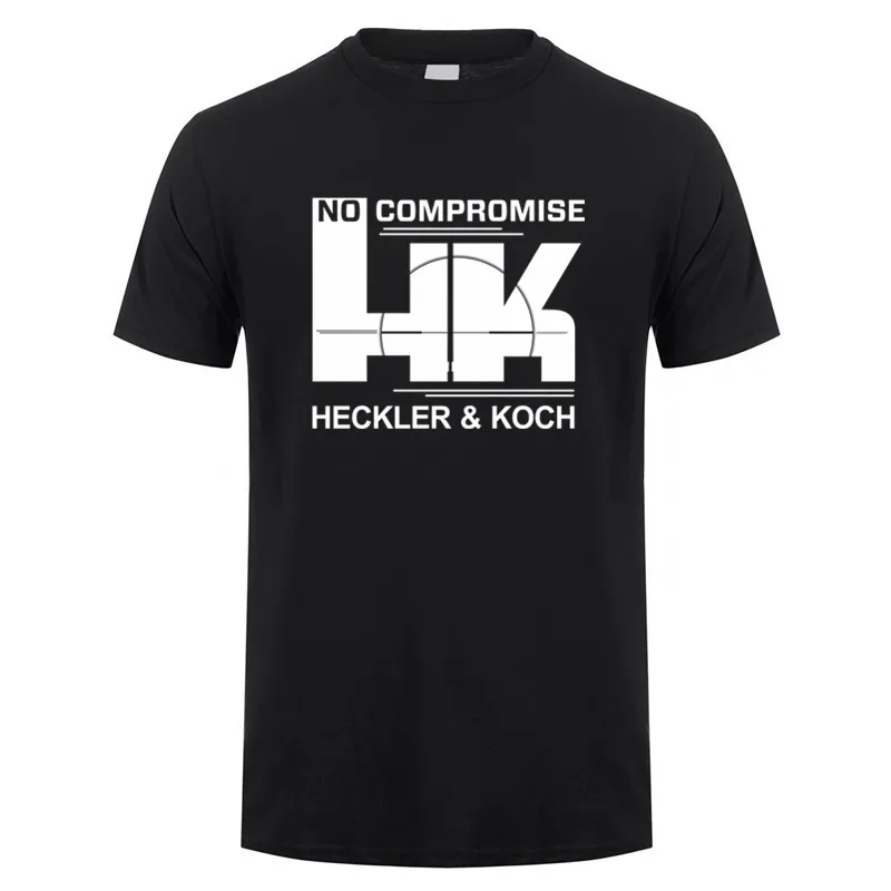 Футболка Heckler &amp Koch HK No компромисс мужская летняя хлопковая Повседневная