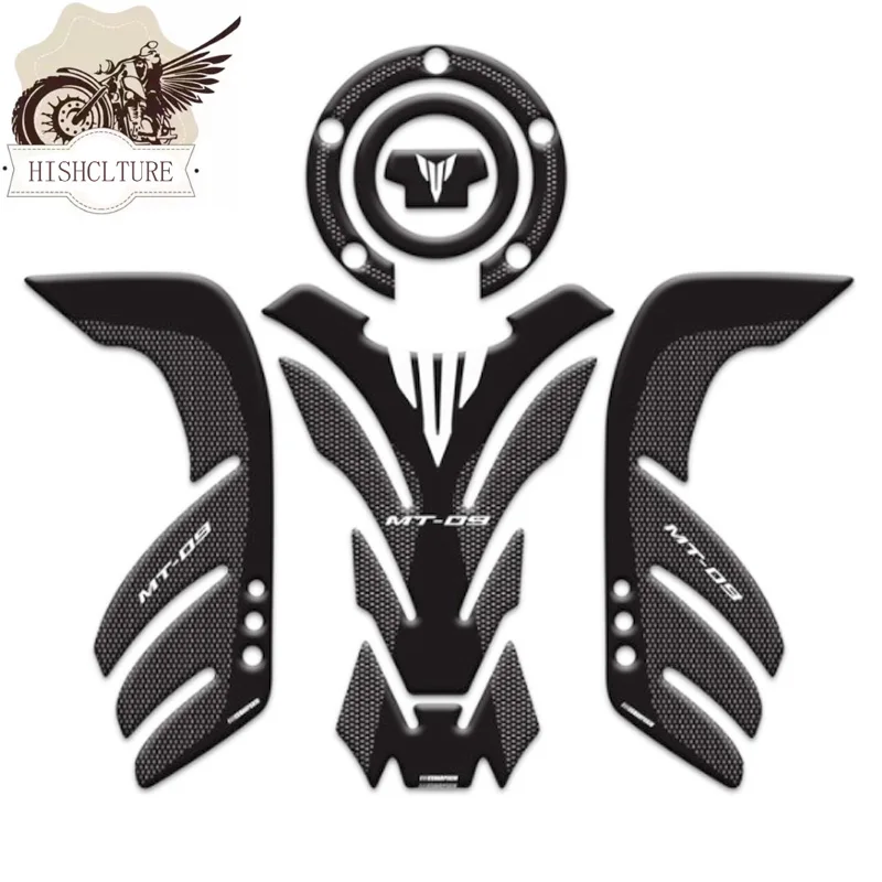 

Motorcycle fuel tank pad Fairing Stickers Moto Whole Car Decal Sticker Kit For YAMAHA MT-09 mt09 mt 09